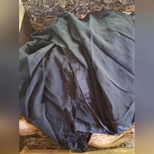 Elegant Black Silk Scarf